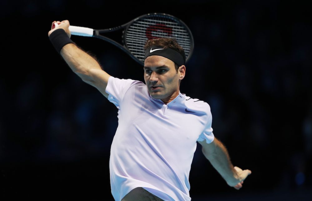 Roger Federer at the 2017 Nitto ATP World Tour Finals, London