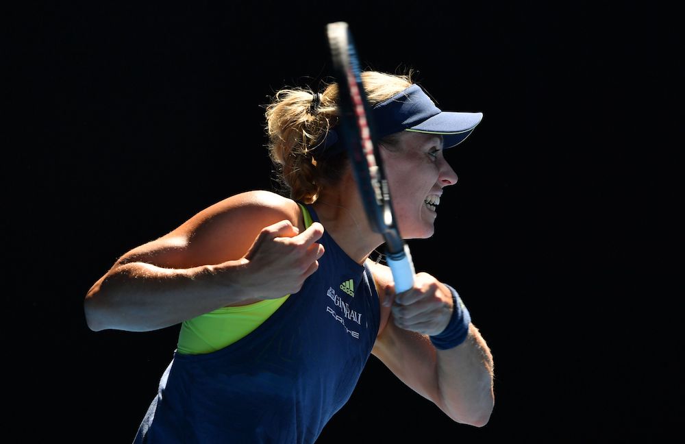 Angelique Kerber in the second round of the Australian Open 2018