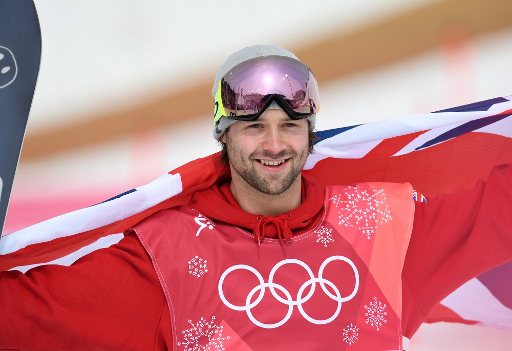 GB's Billy Morgan after winning Men's Snowboard Big Air bronze in the PyeongChang Winter Olympics, 2018