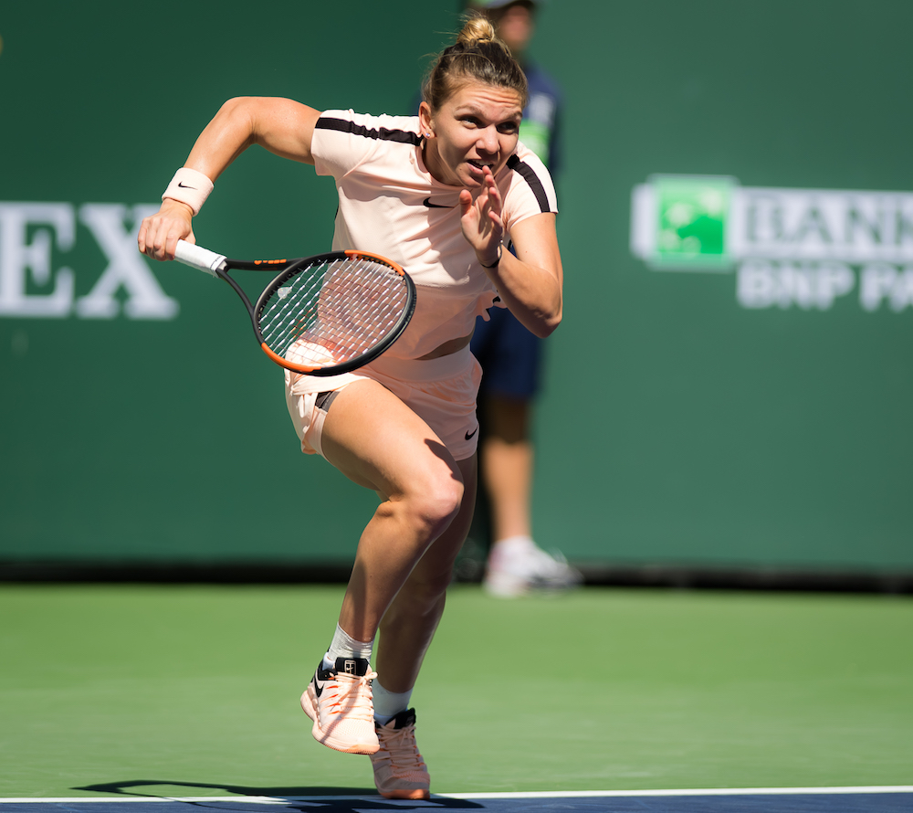 Simona Halep in the quarter-final of the BNP Paribas Open, WTA Indian Wells 2018