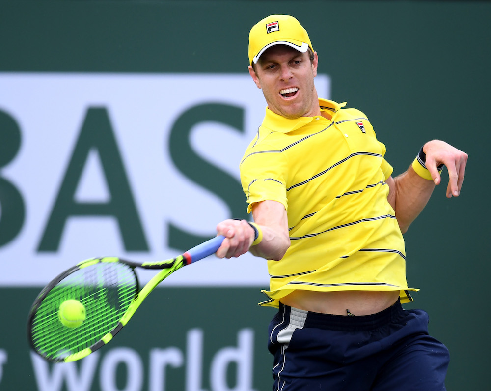 Sam Querrey in the third round of the BNP Paribas Open, ATP Indian Wells 2018