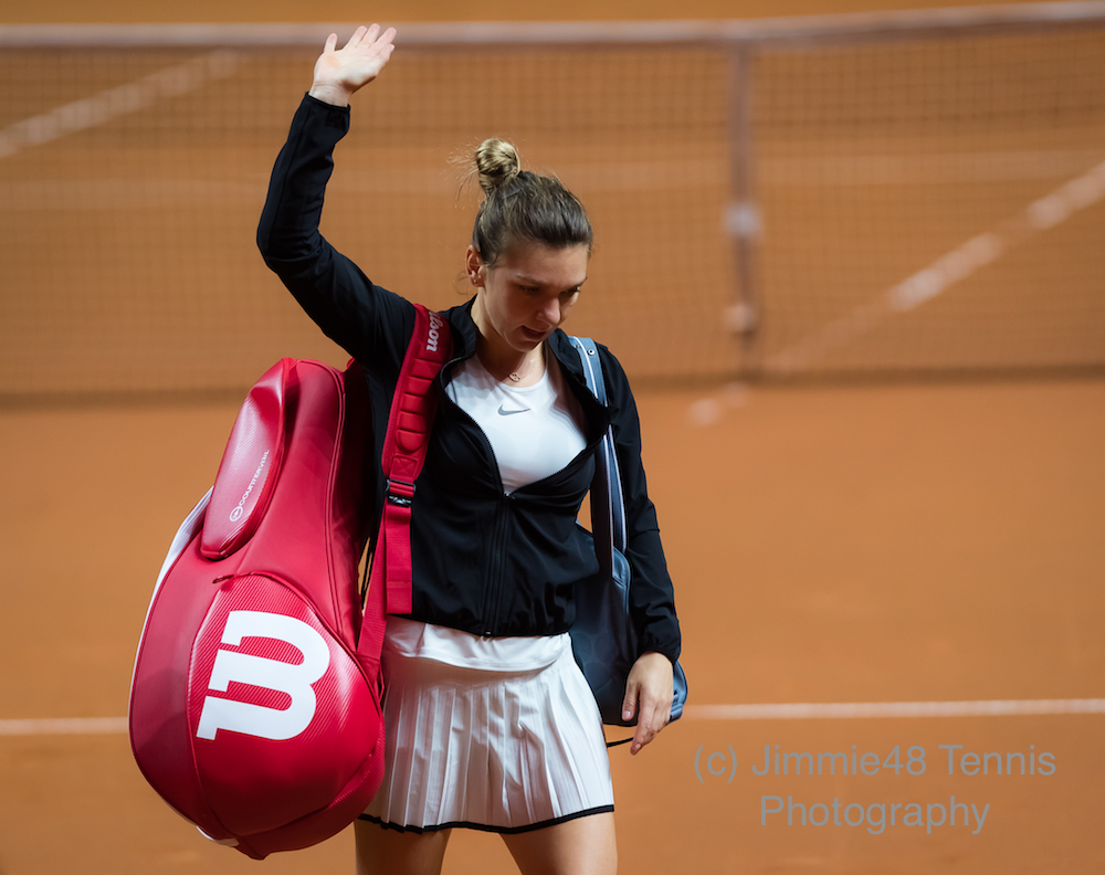 Simona Halep after the quarter-final of the Porsche Tennis Grand Prix, WTA Stuttgart 2018