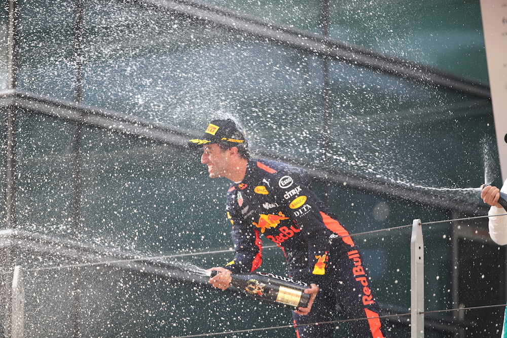 Daniel Ricciardo after winning the Chinese Grand Prix 2018