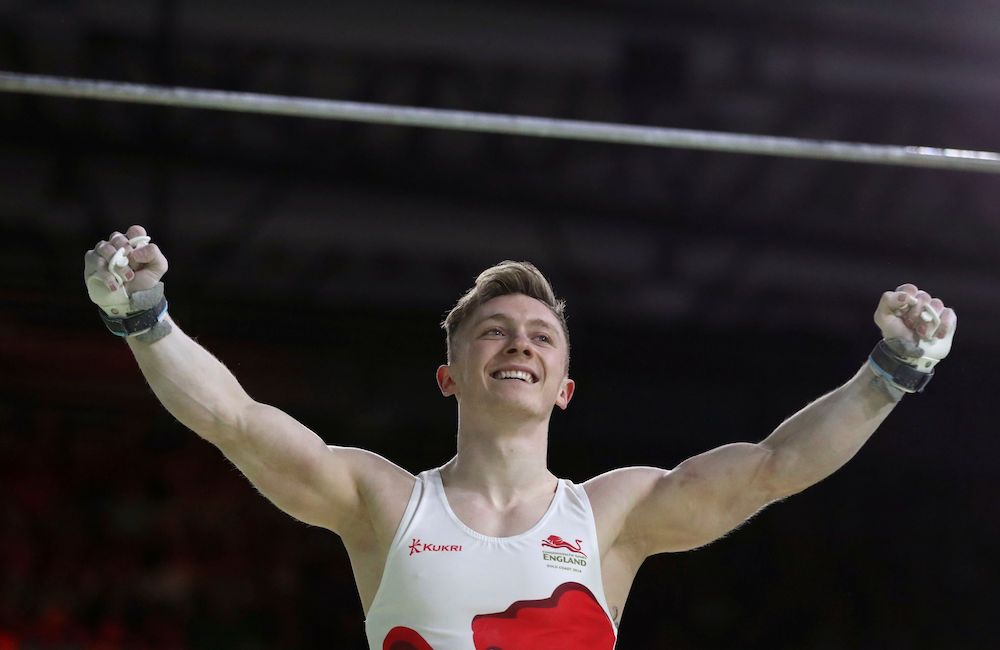 Nile Wilson in the Men's High Bar, Commonwealth Games 2018