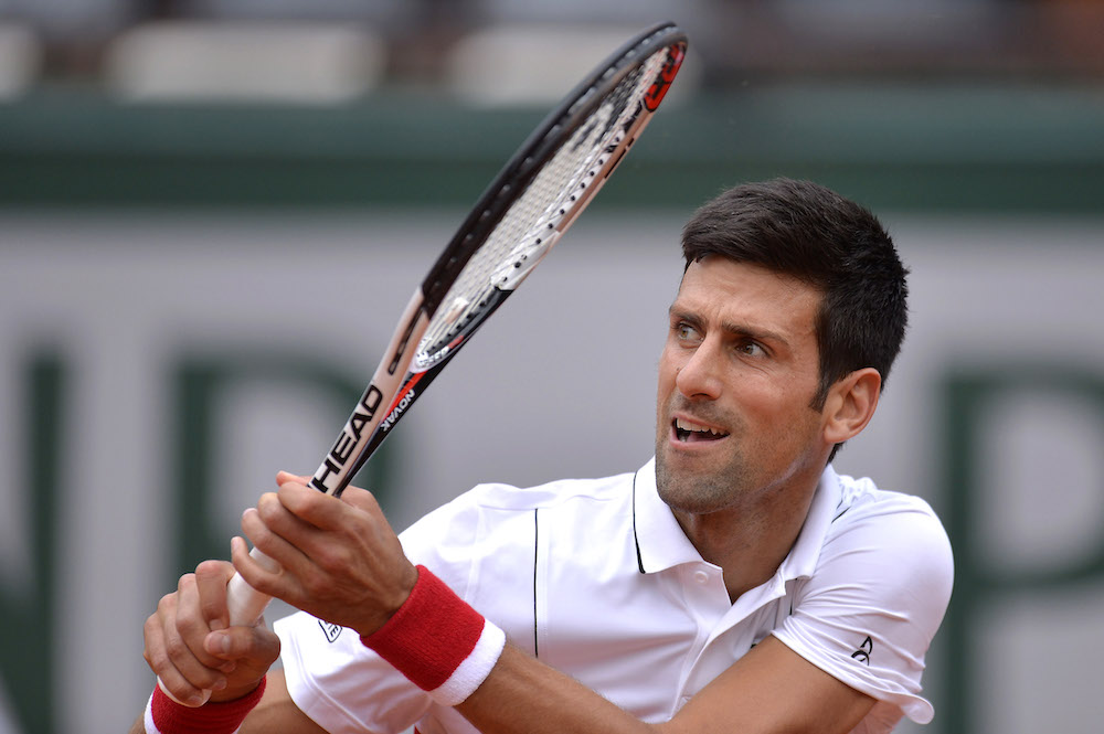 Novak Djokovic in the first round at Roland Garros, 2-018
