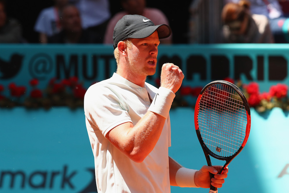 Kyle Edmund in the third round of the ATP Mutua Madrid Open, 2018