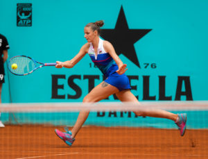 Karolina Pliskova in the third round of the WTA Mutua Madrid Open, 2018