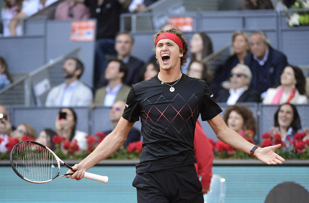 Alexander Zverev in the final of the ATP Mutua Madrid Open, 2018
