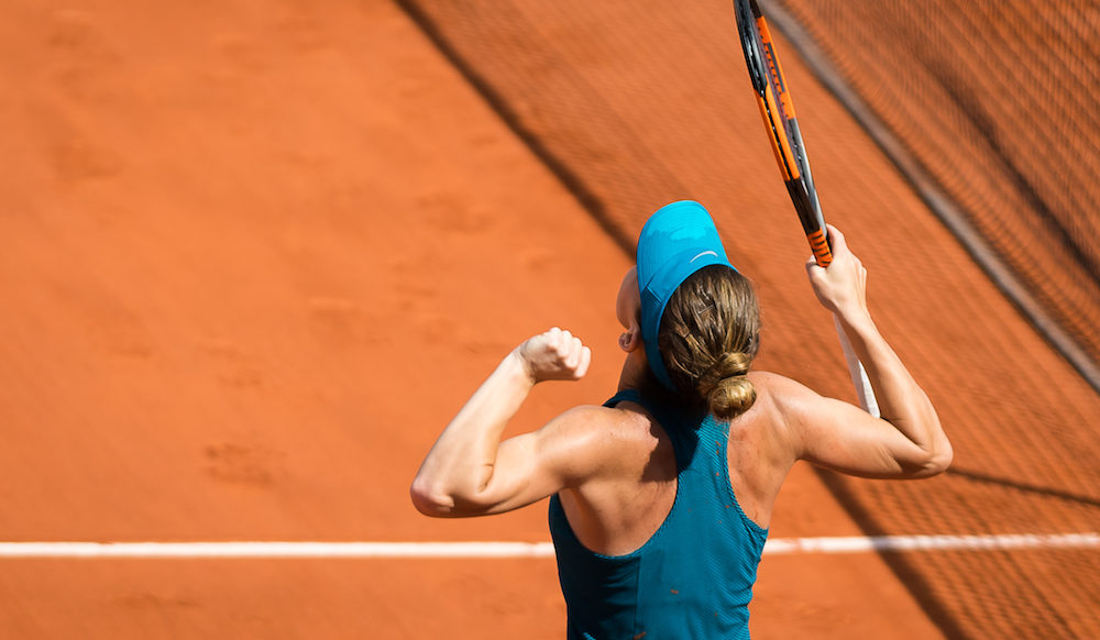 Simona Halep in the semi-final of Roland Garros, 2018