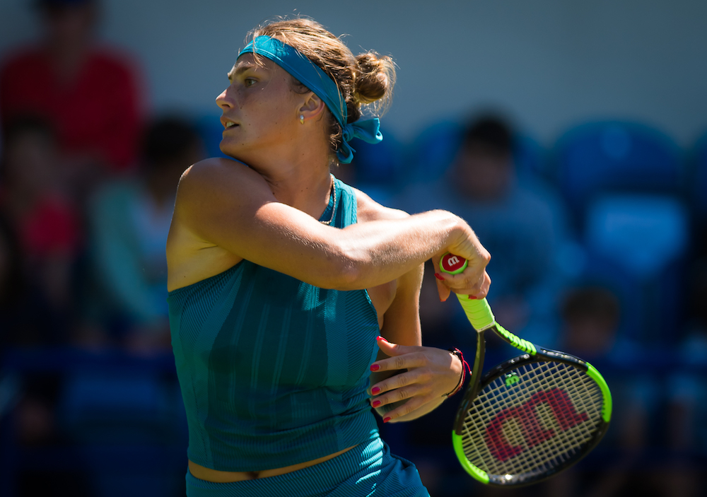 Aryna Sabalenka in the second round of the Nature Valley International, WTA Eastbourne 2018