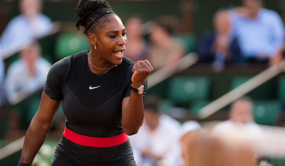 Serena Williams in the second round of Roland Garros, 2018