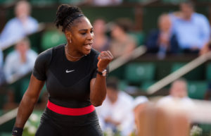 Serena Williams in the second round of Roland Garros, 2018