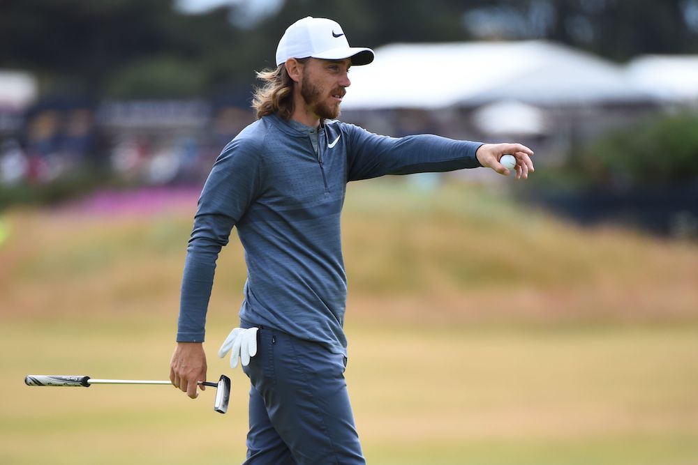 Tommy Fleetwood during practice at The Open, 2018