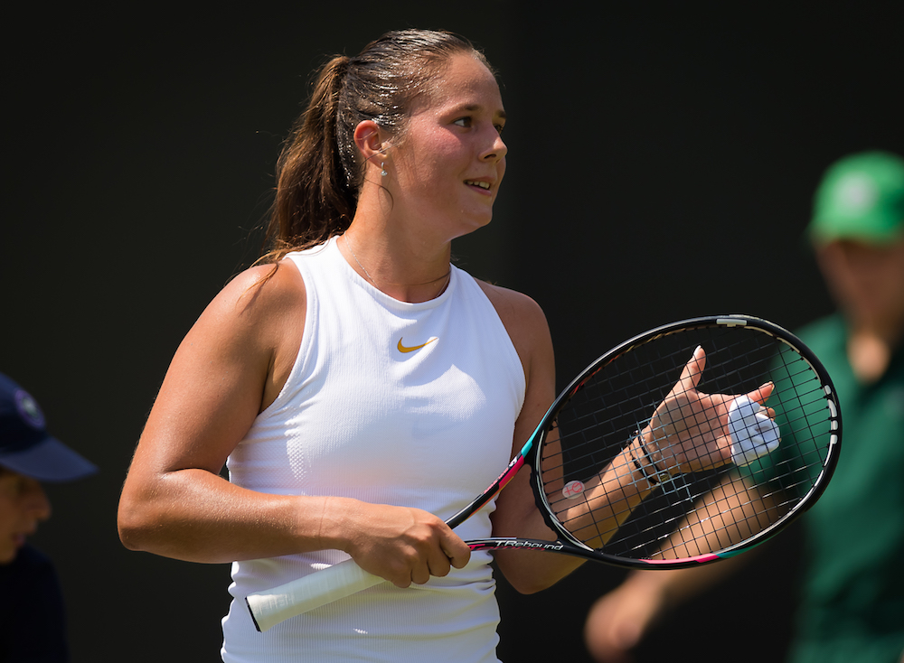 Daria Kasatkina in the third round of Wimbledon 2018