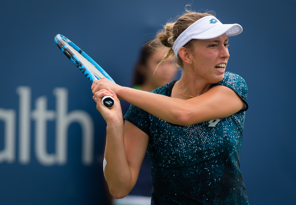 Elise Mertens in the quarter-final of the Western & Southern Open, WTA Cincinnati 2018