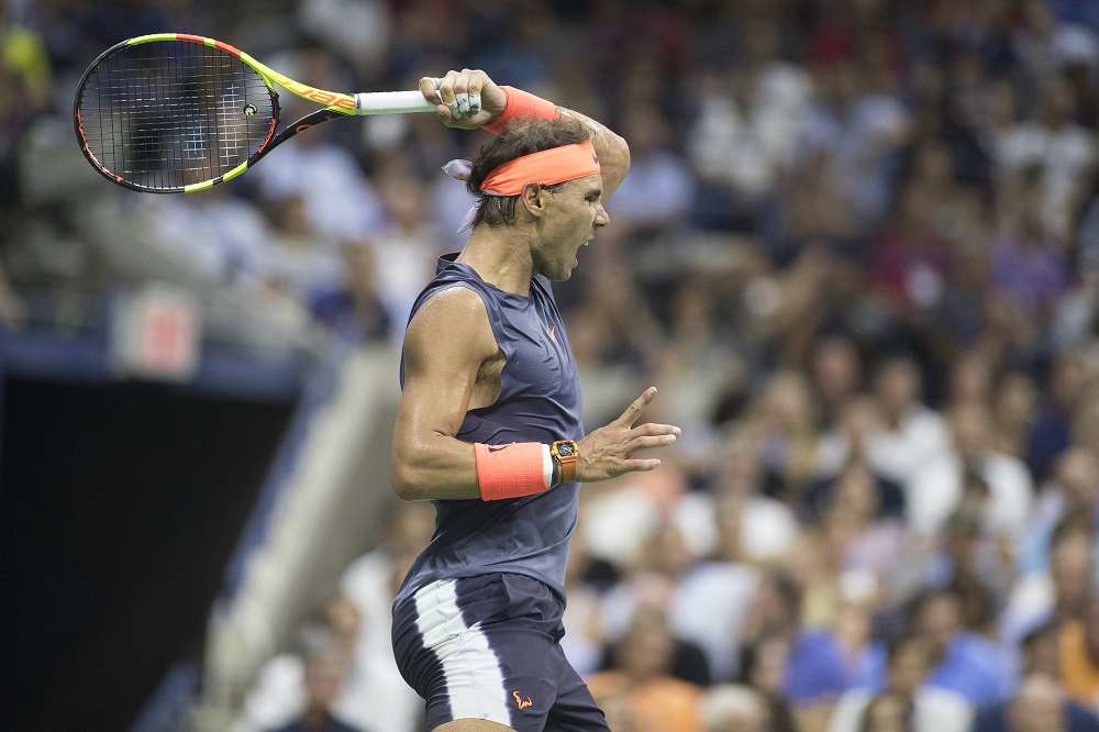 Rafael Nadal in the quarter-finals of the US Open, New York 2018
