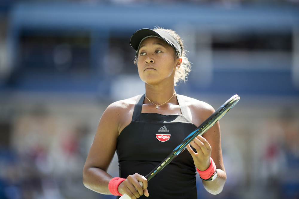 Naomi Osaka in the quarter-final of the US Open, New York 2018