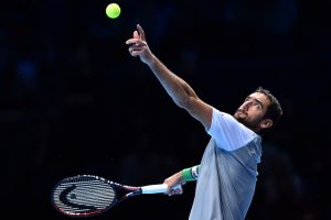 Marin Cilic in the first round-robin at the ATP World Tour Finals 2018, London