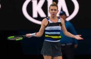 Simona Halep in the fourth round of the Australian Open 2019, Melbourne