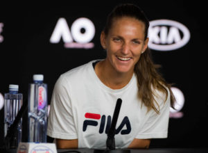 Karolina Pliskova press conference after the quarter-final of the Australian Open 2019, Melbourne