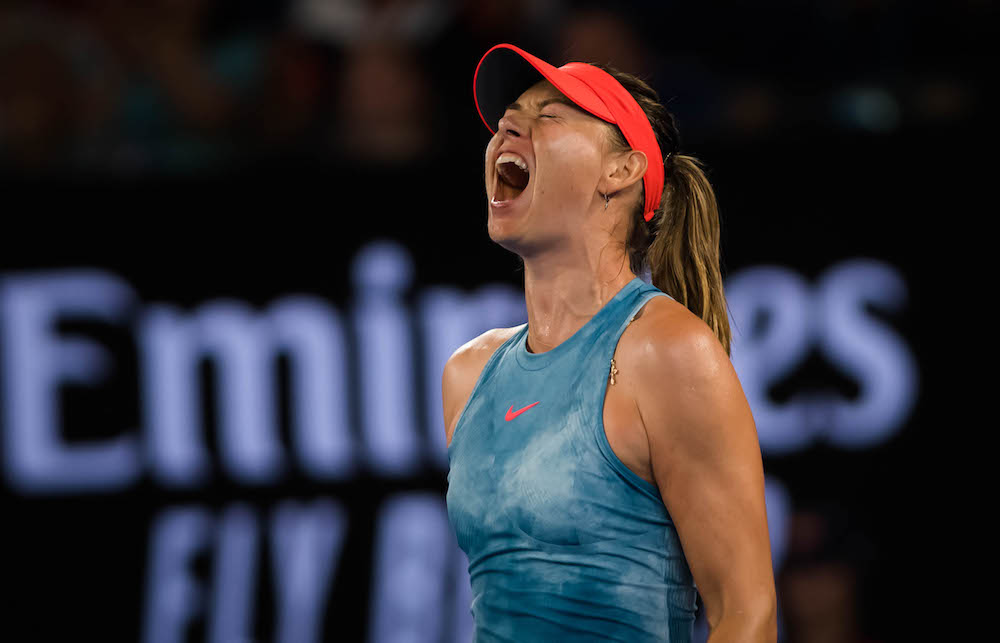 Maria Sharapova in the third round of the Australian Open 2019, Melbourne