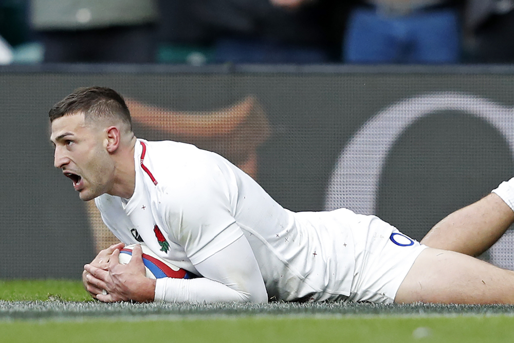 Jonny May in the Six Nations match between England and France, Twickenham 2019