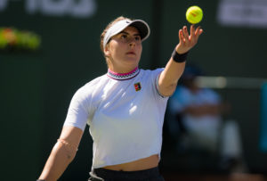 Bianca Andreescu in the quarter-final of the BNP Paribas Open, WTA Indian Wells 2019