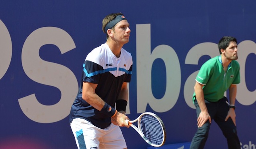 Cameron Norrie in the first round of ATP Barcelona, Spain 2019