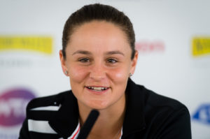 Ashleigh Barty after her first round win at the Nature Valley Classic, Birmingham 2019