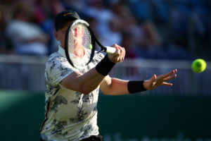 Kyle Edmund in the second round of the Nature Valley International, Eastbourne 2019