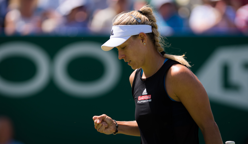 Angelique Kerber in the quarter-final of the Nature Valley International, Eastbourne 2019