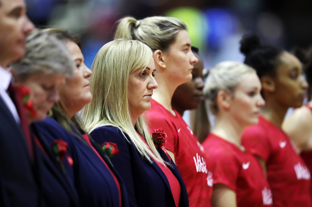 Tracey Neville, Head coach of England Vitality Roses, Netball Quad Series 2019