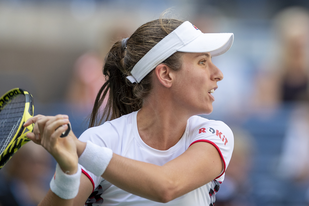 Johanna Konta in the quarter-finals of the US Open 2019, New York, USA.