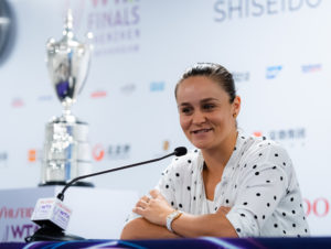 Ashleigh Barty at the Media All Access Hour, WTA Finals 2019, Shenzhen