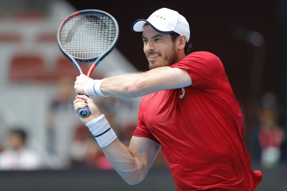 Andy Murray in the first round of the China Open, ATP Beijing, 2019