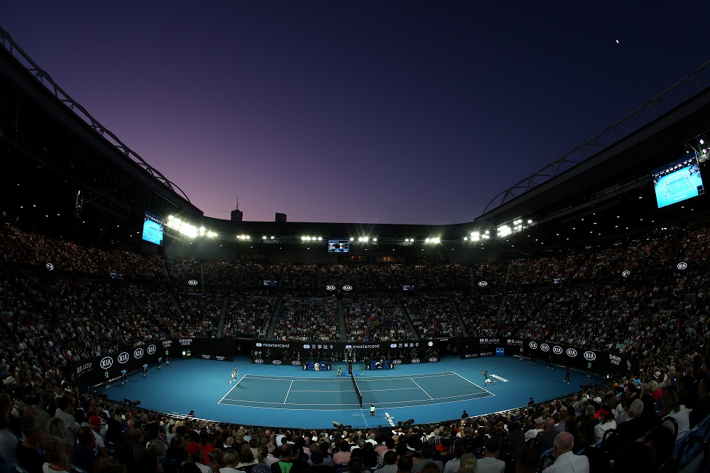 Rod Laver Arena during the Australian Open