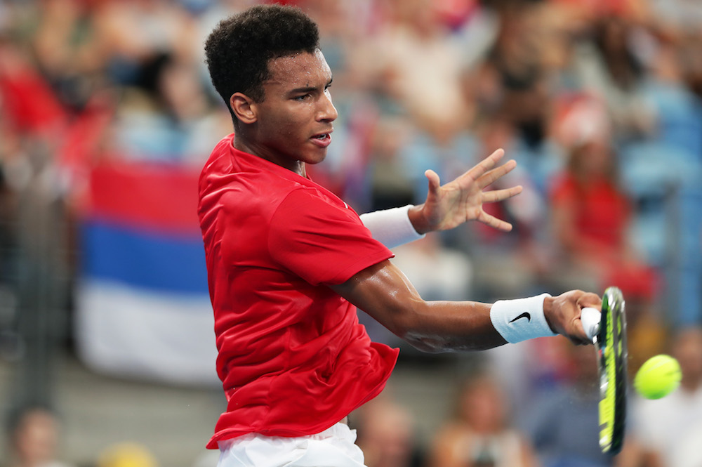 Felix Auger-Aliassime in the ATP Cup 2020