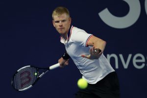 Kyle Edmund on Day Two of the Schroders Battle of the Brits in London, England