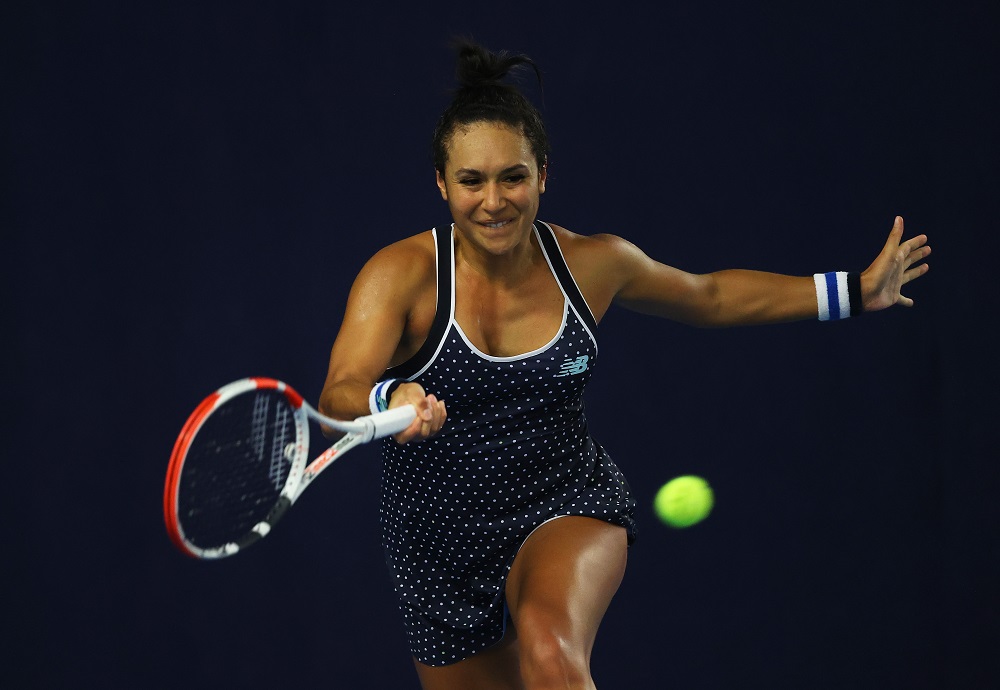 Heather Watson on the third day of the 2020 Battle of the Brits Premier League of Tennis, London, UK