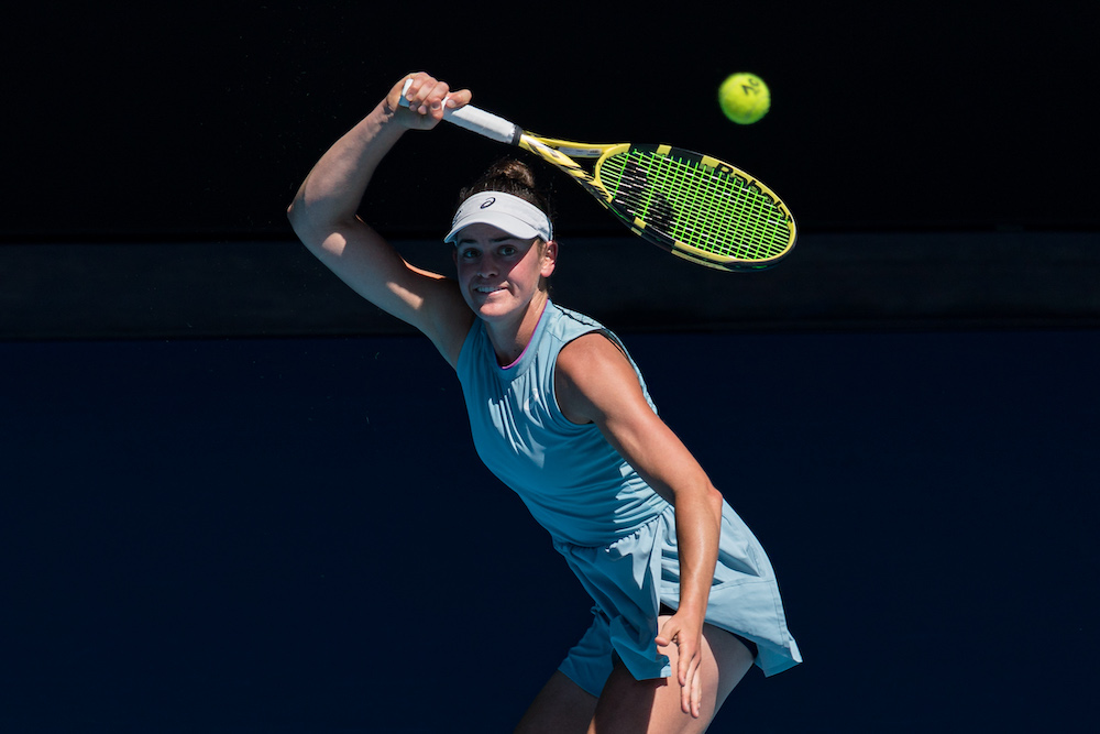 Jennifer Brady in the quarter-final of the 2021 Australian Open, Melbourne