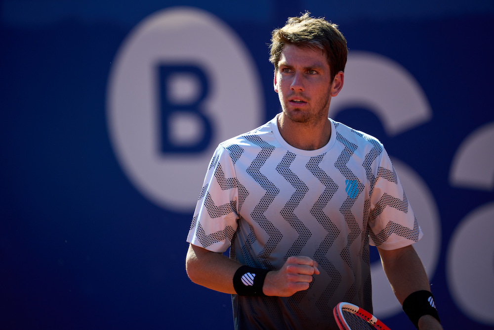 Cameron Norrie in the quarter-final of the 2021 Barcelona Open, Spain