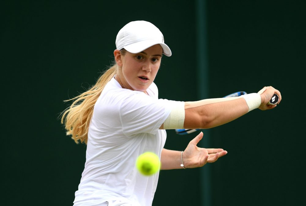 Sonay Kartal in the 2019 Wimbledon Girls' competition