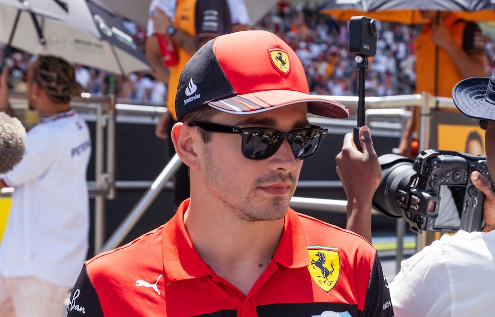 Charles Leclerc at the 2022 Spanish Grand Prix