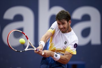 Cameron Norrie in the second round of the 2022 Barcelona Open, Spain