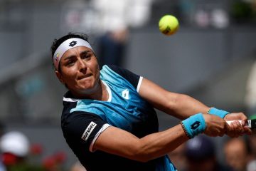 Ons Jabeur in the quarter-final of the 2022 Mutua Madrid Open, Spain