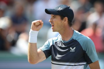 Andy Murray in the quarter-final of the 2022 Boss Open in Stuttgart, Germany
