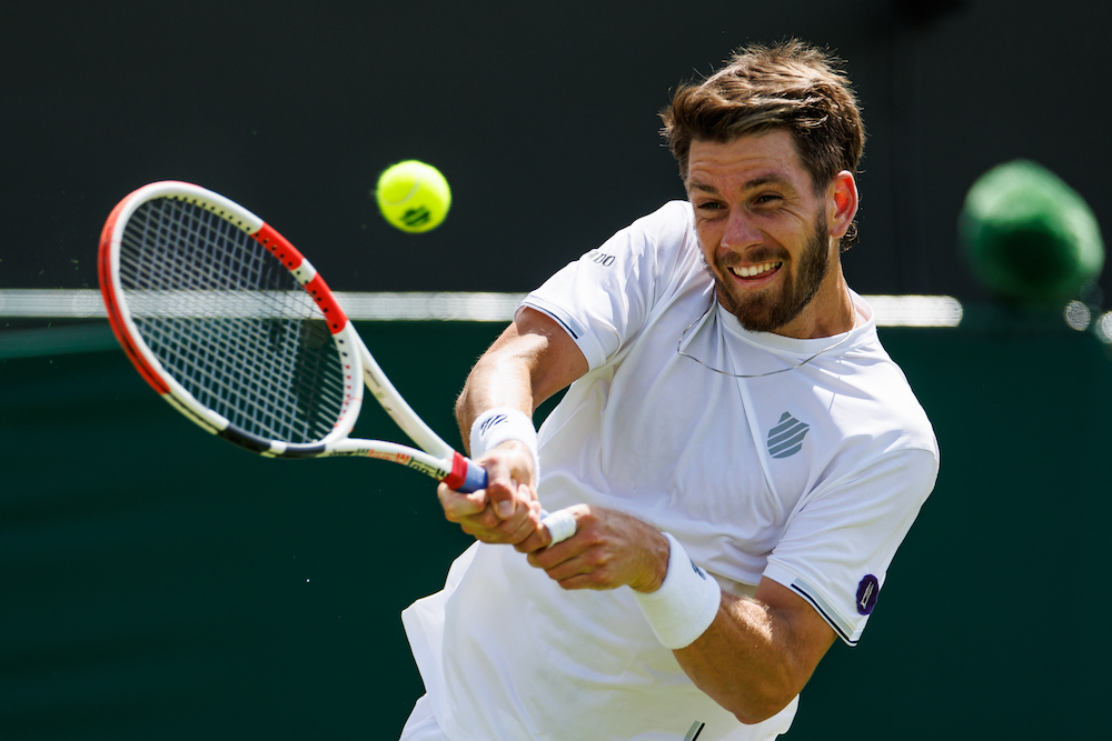 Cameron Norrie in the first round of Wimbledon 2022, London, UK