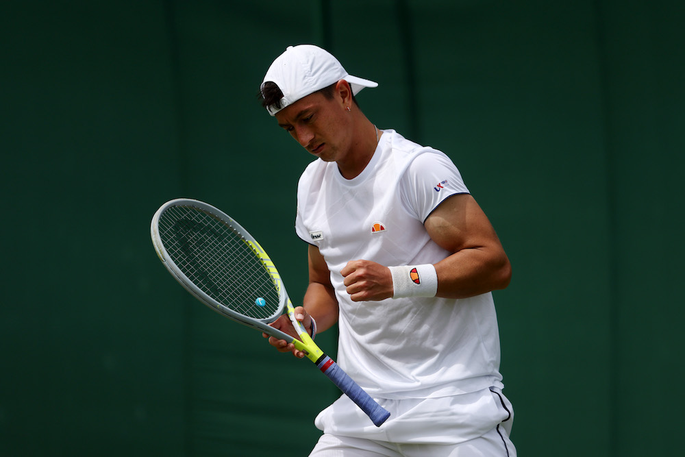 Ryan Peniston in the first round of Wimbledon 2022, London, UK
