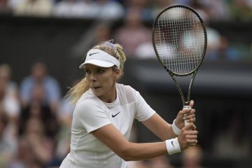 Katie Boulter in the second round of Wimbledon 2022, London, UK