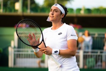 Ons Jabeur in the second round of Wimbledon 2022, London, UK